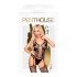 Penthouse Love Bud - Spitzen-Netz-Set offen (schwarz)