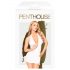 Penthouse Erderschütterer - Neckholder-Kleid & String (weiß) - M/L