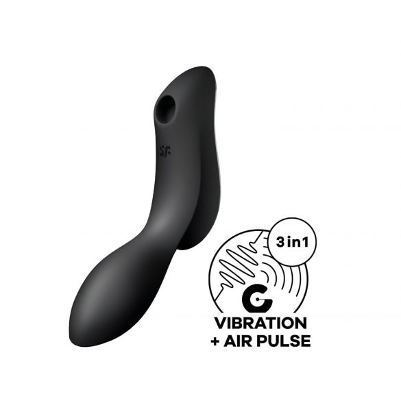 Satisfyer Curvy Trinity 2 - 2in1 Luftwellen-Vibrator (schwarz)