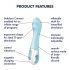 Satisfyer Air Pump Vibrator 5 – Intelligenter Vibrator (Blau)