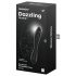 Satisfyer Dazzling Crystal - Doppelseitiger Glasdildo (Schwarz)