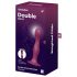 Satisfyer Double Ball-R: Haftgewicht-Dildo (Rot)