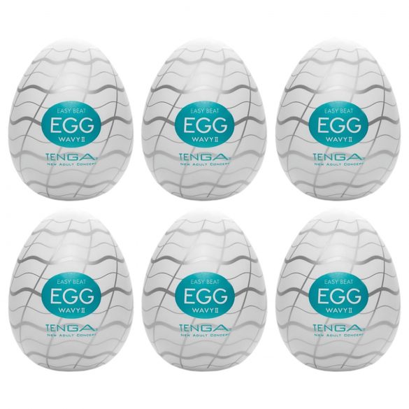 TENGA Egg Wavy II - Masturbationsei (6er Pack)