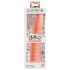 Dillio Wild Thing - Gerippter Dildo (19 cm) - Orange