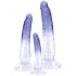 Crystal Clear - Analttrainer Dildo-Set - 3 Stück (transparent-blau)