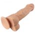 Lovetoy Real Extreme - Saugnapf Dildo mit Hoden - 23 cm (Natur)