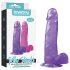 Lovetoy Jelly Studs - Lila Dildo mit Basis - 20cm