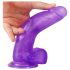 Lovetoy Jelly Studs - Lila Dildo mit Basis - 20cm