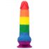 Lovetoy Prider - realistischer Dildo mit Hoden - 20cm (Regenbogen)