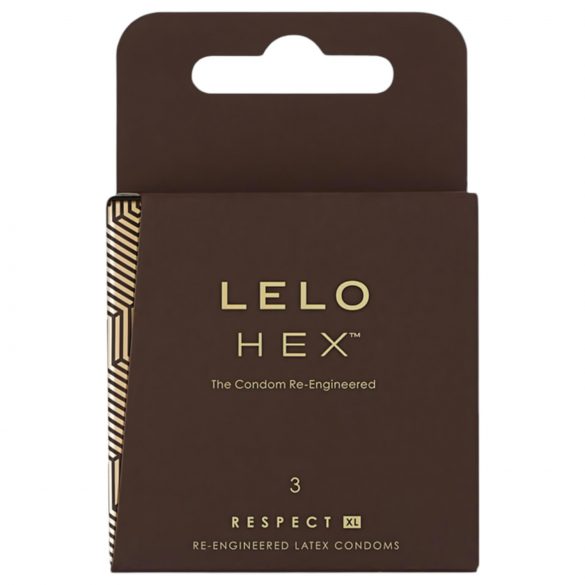 LELO Hex Respect XL - Luxus-Kondom (3 Stk.)