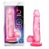 bjours Sweet N Hard 4 - Saugnapf-Dildo mit Hoden (pink)