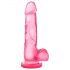 bjours Sweet N Hard 4 - Saugnapf-Dildo mit Hoden (pink)