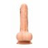 RealRock Dong 9 - realistischer Dildo mit Hoden (23cm) - Natur