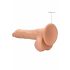 RealRock Dong 9 - realistischer Dildo mit Hoden (23cm) - Natur