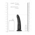 RealRock Slim realistisch Dildo - 15,5cm (schwarz)