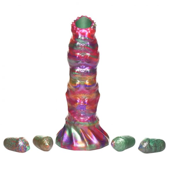 Creature Cocks Larve - Ovipositor Dildo mit Eiern (Regenbogen)