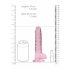 REALROCK - transparenter realistischer Dildo - pink (17cm)