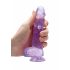 REALROCK - Realistischer Dildo Transparent Lila (15cm)