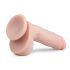 Easytoys - Saugnapf-Dildo mit Hoden (22,5 cm) - naturfarben