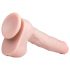 Easytoys - Großer Dildo mit Hoden & Saugnapf (29,5 cm) - Natur