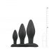 Easytoys Rocket - Anal-Dildoset - schwarz (3-teilig)