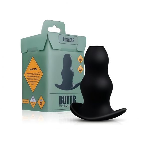 BUTTR Foxhole - hohler Analdehner Dildo (schwarz)