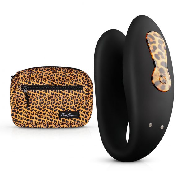 Panthra Zuna - Wiederaufladbarer Paarvibrator, wasserdicht (Leopard-Schwarz)