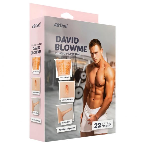 AirDoll David Blowme - aufblasbarer Gummimann (natur)