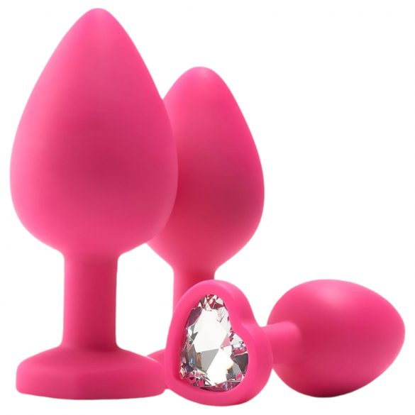 Flirts Anales Trainingskit - Plug-Set (3 Stk.) - Pink