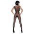 Obsessive N112 - Netz-Bodystocking mit Engelsflügeln - Schwarz (S-L)