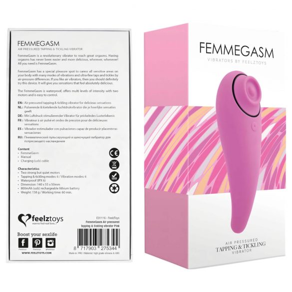 FEELZTOYS Femmegasm - Akku 2in1 Klitorisstimulator (Pink)