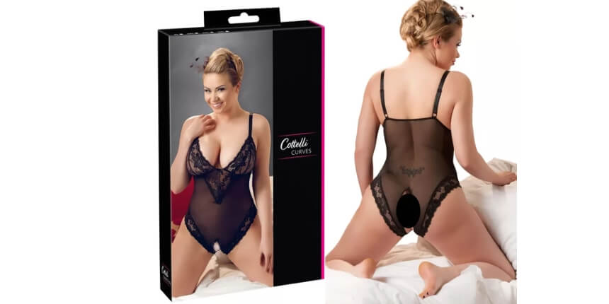 Cottelli Plus Size Spitzenbodysuit